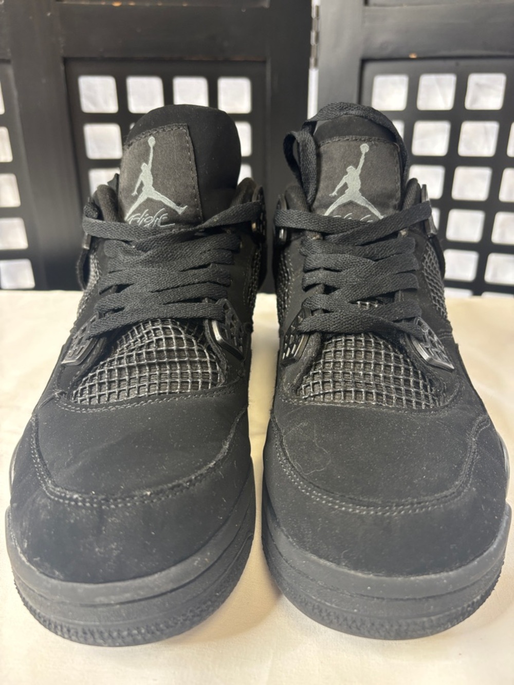 🖤 Nike Air Jordan Retro Black Cat Men's 8.5 405452-010 All Black Sneakers 🖤 - Picture 2 of 12